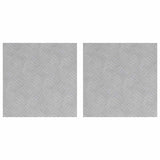 Dischi Quadrati 2 pcs Argento 40 x 40 cm Alluminio