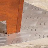 Gradini per Scale 2 pcs Argento 50 x 40 cm Alluminio