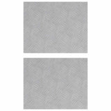 Dischi Quadrati 2 pcs Argento 50 x 40 cm Alluminio