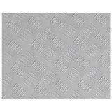 Dischi Quadrati 2 pcs Argento 50 x 40 cm Alluminio