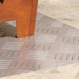 Dischi Quadrati 2 pcs Argento 60 x 40 cm Alluminio