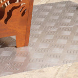 Gradini per Scale 4 pcs Argento 70 x 40 cm Alluminio
