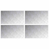 Gradini per Scale 4 pcs Argento 70 x 40 cm Alluminio