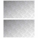 Gradini per Scale 2 pcs Argento 70 x 40 cm Alluminio