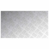 Dischi Quadrati 2 pcs Argento 70 x 40 cm Alluminio