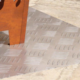 Dischi Quadrati 2 pcs Argento 80 x 40 cm Alluminio