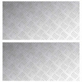 Gradini per Scale 2 pcs Argento 80 x 40 cm Alluminio