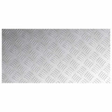 Gradini per Scale 4 pcs Argento 80 x 40 cm Alluminio
