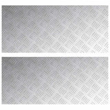 Gradini per Scale 2 pcs Argento 90 x 40 cm Alluminio