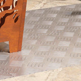 Gradini per Scale 4 pcs Argento 90 x 40 cm Alluminio