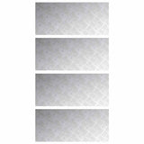 Gradini per Scale 4 pcs Argento 90 x 40 cm Alluminio