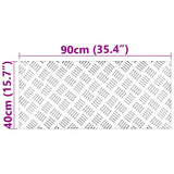 Gradini per Scale 4 pcs Argento 90 x 40 cm Alluminio