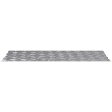 Gradini per Scale 2 pcs Argento 100 x 40 cm Alluminio