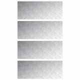 Gradini per Scale 4 pcs Argento 100 x 40 cm Alluminio