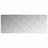 Gradini per Scale 4 pcs Argento 100 x 40 cm Alluminio