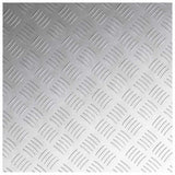 Gradini per Scale Quadrato 4 pcs Argento 50 x 50 cm Alluminio