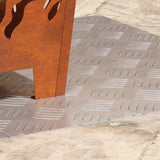 Dischi Quadrati 2 pcs Argento 60 x 50 cm Alluminio