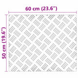 Gradini per Scale 2 pcs Argento 60 x 50 cm Alluminio