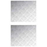 Gradini per Scale 2 pcs Argento 60 x 50 cm Alluminio