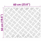 Gradini per Scale 2 pcs Argento 60 x 50 cm Alluminio