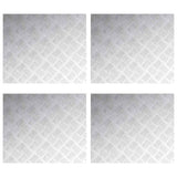 Gradini per Scale 4 pcs Argento 60 x 50 cm Alluminio