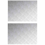 Gradini per Scale 2 pcs Argento 70 x 50 cm Alluminio