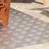 Dischi Quadrati 4 pcs Argento 70 x 50 cm Alluminio