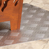 Dischi Quadrati 2 pcs Argento 70 x 50 cm Alluminio