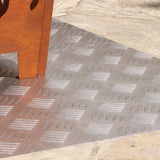 Dischi Quadrati 2 pcs Argento 80 x 50 cm Alluminio