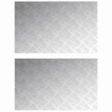 Gradini per Scale 2 pcs Argento 80 x 50 cm Alluminio