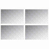 Gradini per Scale 4 pcs Argento 80 x 50 cm Alluminio