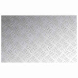 Dischi Quadrati 4 pcs Argento 80 x 50 cm Alluminio