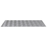 Gradini per Scale 2 pcs Argento 80 x 50 cm Alluminio