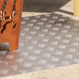 Dischi Quadrati 4 pcs Argento 80 x 50 cm Alluminio