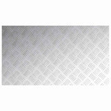 Dischi Quadrati 2 pcs Argento 90 x 50 cm Alluminio