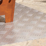 Dischi Quadrati 2 pcs Argento 90 x 50 cm Alluminio