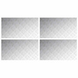 Gradini per Scale 4 pcs Argento 90 x 50 cm Alluminio