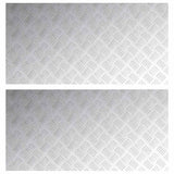 Gradini per Scale 2 pcs Argento 100 x 50 cm Alluminio