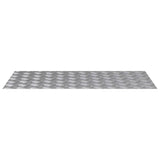 Gradini per Scale 4 pcs Argento 100 x 50 cm Alluminio