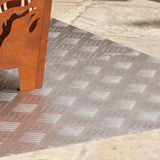 Dischi Quadrati 2 pcs Argento 100 x 50 cm Alluminio