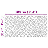 Gradini per Scale 2 pcs Argento 100 x 50 cm Alluminio