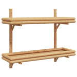 Ripiano a Muro con lo scaffale Marrone 75 x 26 x 60 cm Bambù