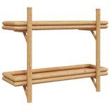 Ripiano a Muro con lo scaffale Marrone 75 x 26 x 60 cm Bambù