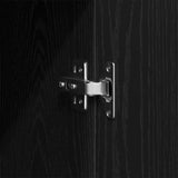 Guardaroba Rovere Nero 80 x 52 x 180 cm Legno truciolato