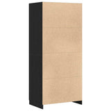 Guardaroba Rovere Nero 80 x 52 x 180 cm Legno truciolato