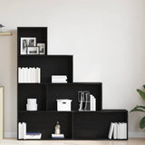 Armadio per Libri Rovere Nero 155 x 24 x 160 cm