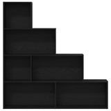 Armadio per Libri Rovere Nero 155 x 24 x 160 cm