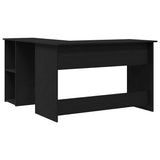 Scrivania ad angolo Rovere Nero 120 x 140 x 75 cm