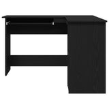 Scrivania ad angolo Rovere Nero 120 x 140 x 75 cm