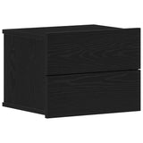 Armadio da Notte Rovere Nero 40 x 30 x 30 cm Legno truciolato